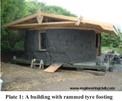 Plate 1-A building with rammed tyre footing