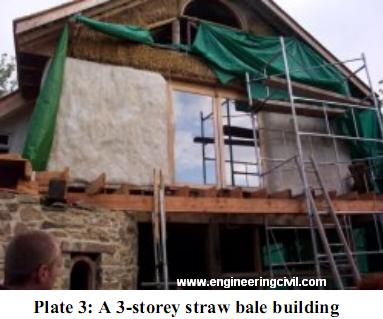 Plate 3-A 3-storey straw bale building