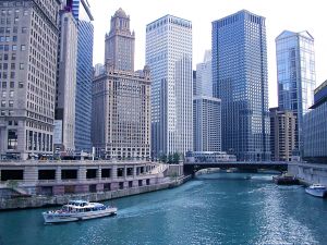 A River Runs Through It, Chicago River, Illinois Skyscraper