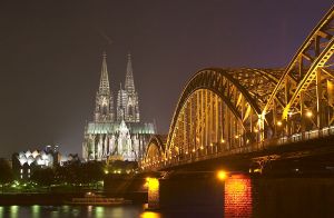 Cologne Cathedral and Hohenzollern Bridge, Cologne, Germany