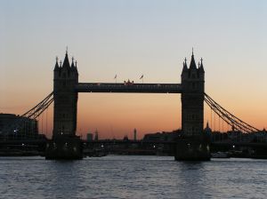 London Evening, Tower Bridge, England