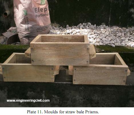 Plate 11. Moulds for straw bale Prisms