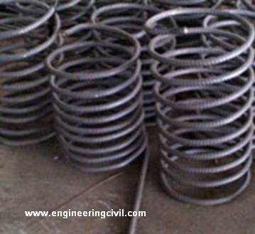 Prefabricated springs for piles