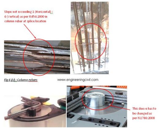 Fig 6 (s)- Column rebars