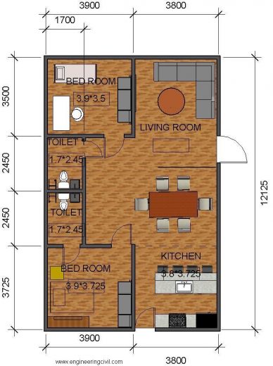 Figure 4.2 - Proposed Plan of the building