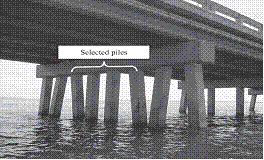 Fig.4.6 Selected Piles, Gandy Bridge