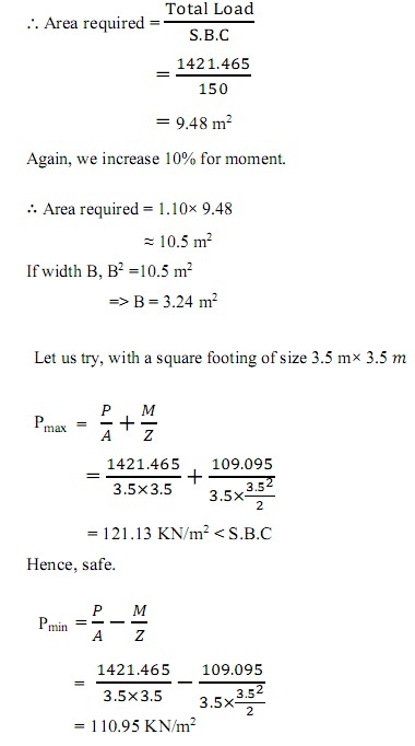 PROPORTIONING OF FOOTING FOR COLUMN