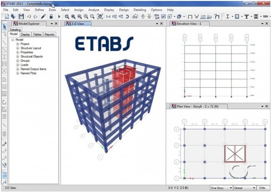 Building design in ETABS