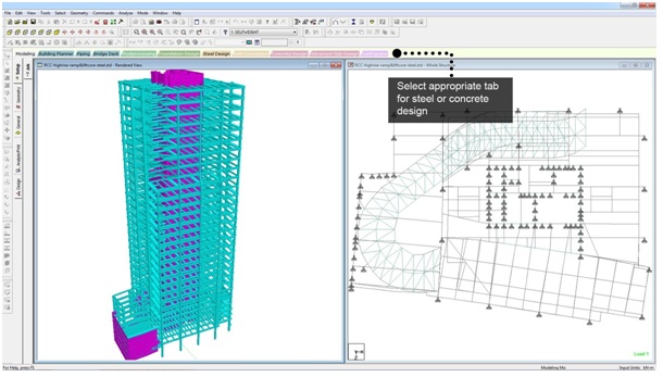 Building design in STAAD.Pro