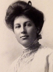 A portrait of Nora Stanton Barney