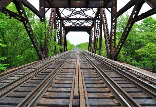 Railway view of the Chenab Bridge