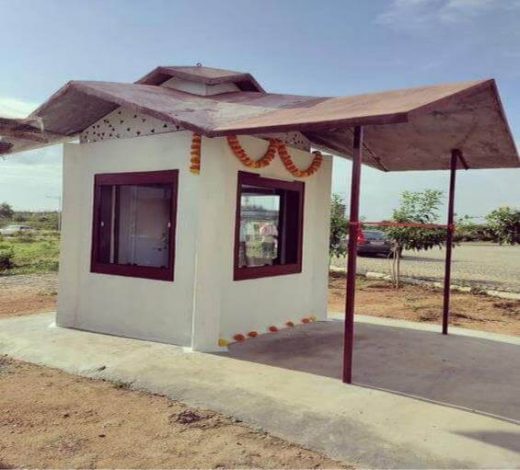 Fig 1: India’s first bio-brick based building, IIT Hyderabad