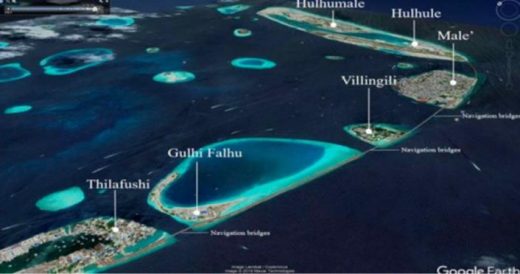 Fig 1: Islands of the Maldives to be connected