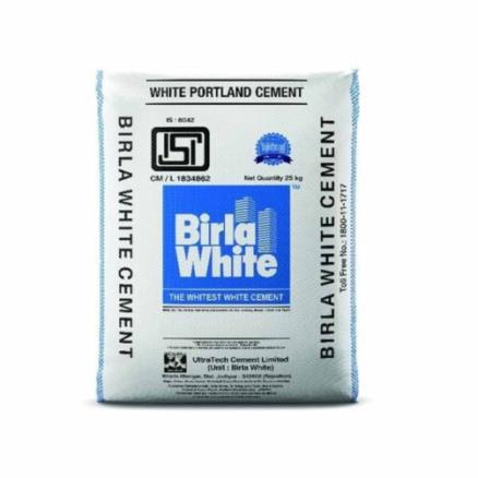 Fig 9: Coloured (white) cement