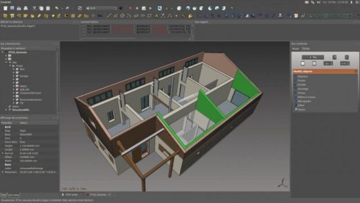 Fig 1- 3D modeling of a house using FreeCAD