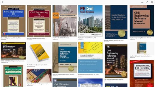 Fig 1 Books available online for PE Civil Exam