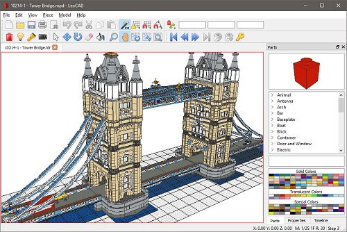 Fig 10- Towerbridge with BlocksCAD