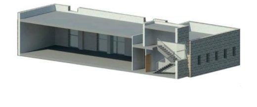 Fig 12- Perspective section of Ras Alain Multipurpose Hall