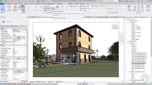 Fig 3- BIM Modeling using Revit