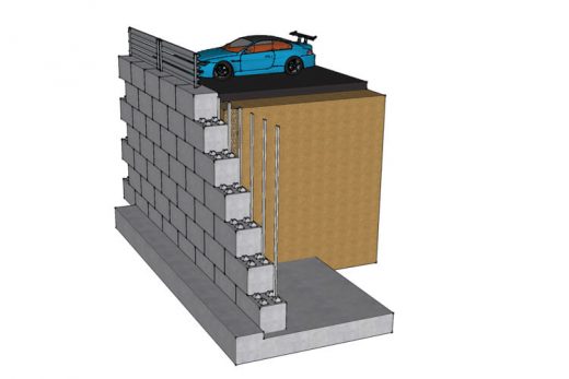 Fig 3- Cantilever Retaining Wall