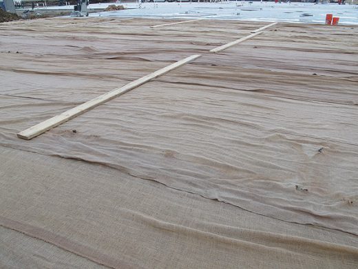 Fig 3- Wet coverings on concrete