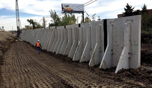 Fig 4- Counterfort retaining wall