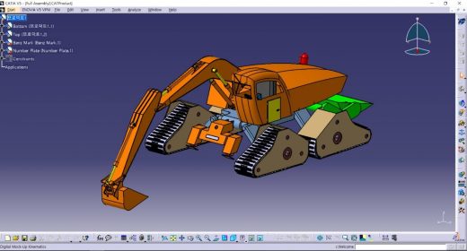 Fig 6- Excavator model design using CATIA