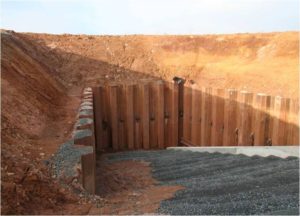 Fig 7- Sheet pile Wall