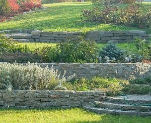 Fig 8- Retaining walls used for landscape