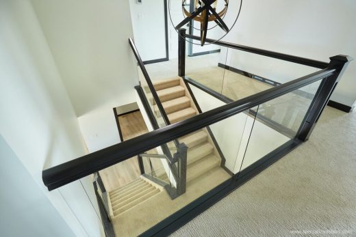 Fig 3 Dadoed Glass railing in home