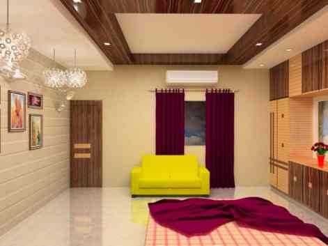 Fig 3: Wooden False Ceiling