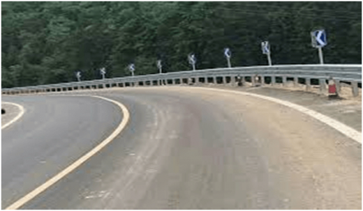 Fig 4- Thrie Beam Bridge Railings