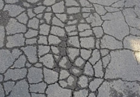 Fig 5 Cracks due to premature drying