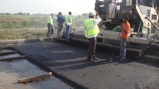 Laying of Bituminous Concrete